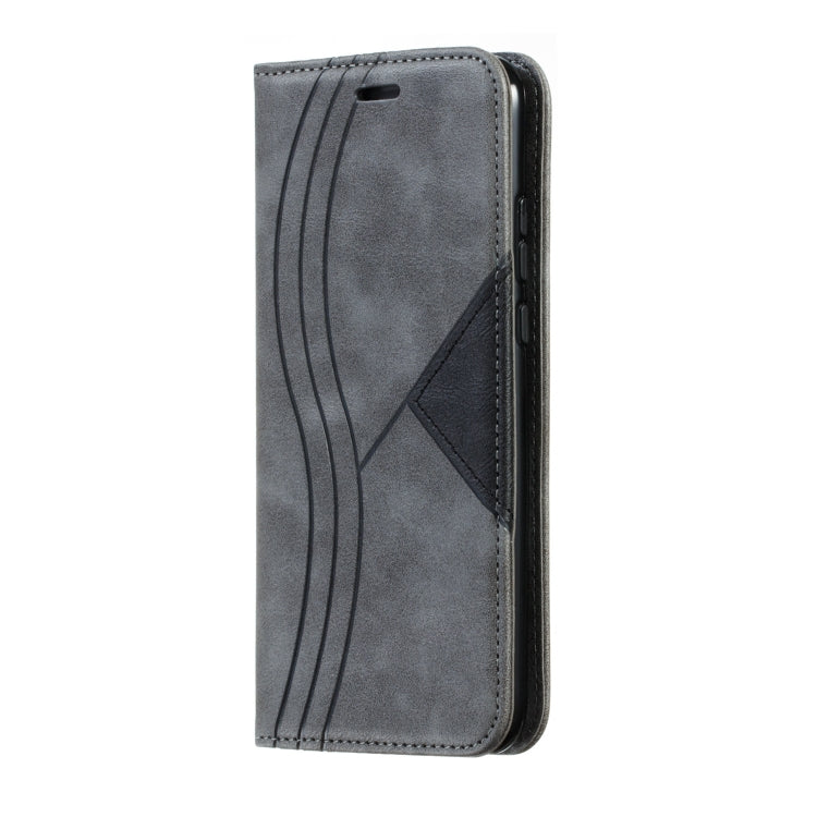 For Huawei P20 Lite 2019 / Nova 5i Splicing Color Magnetic Hem Horizontal Flip Leather Case with Holder & Card Slots
