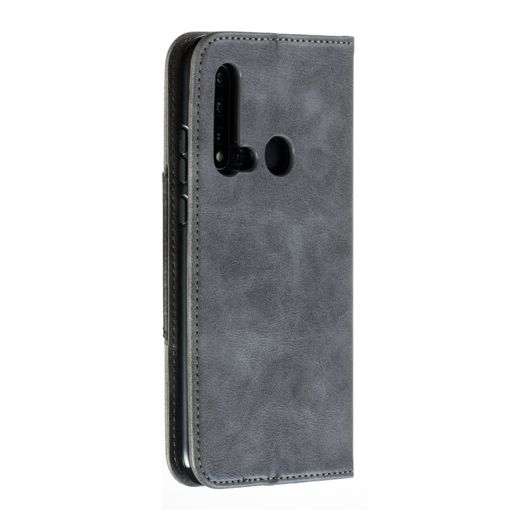 For Huawei P20 Lite 2019 / Nova 5i Splicing Color Magnetic Hem Horizontal Flip Leather Case with Holder & Card Slots