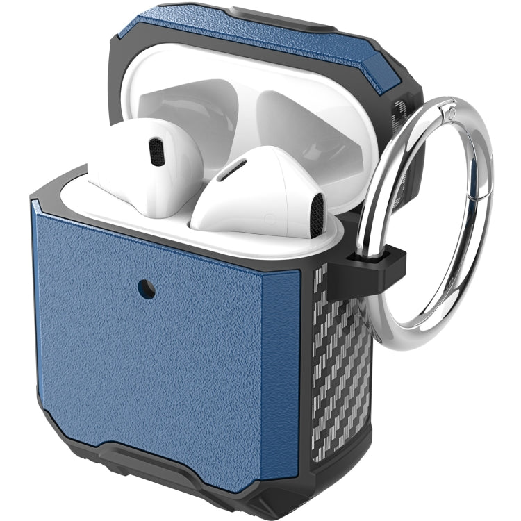 Wireless Earphone TPU + PC Shockproof Case with Hook For AirPods 1 / 2