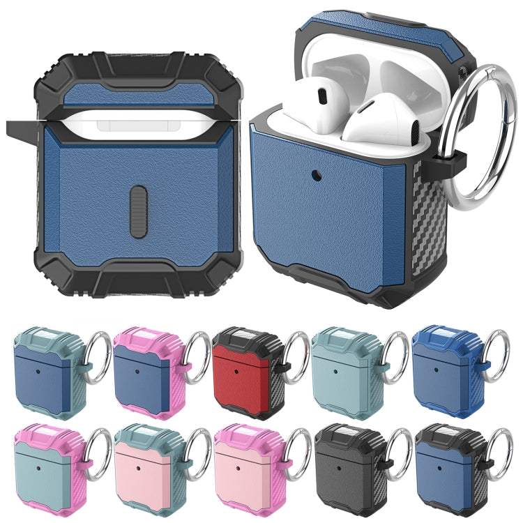 Wireless Earphone TPU + PC Shockproof Case with Hook For AirPods 1 / 2