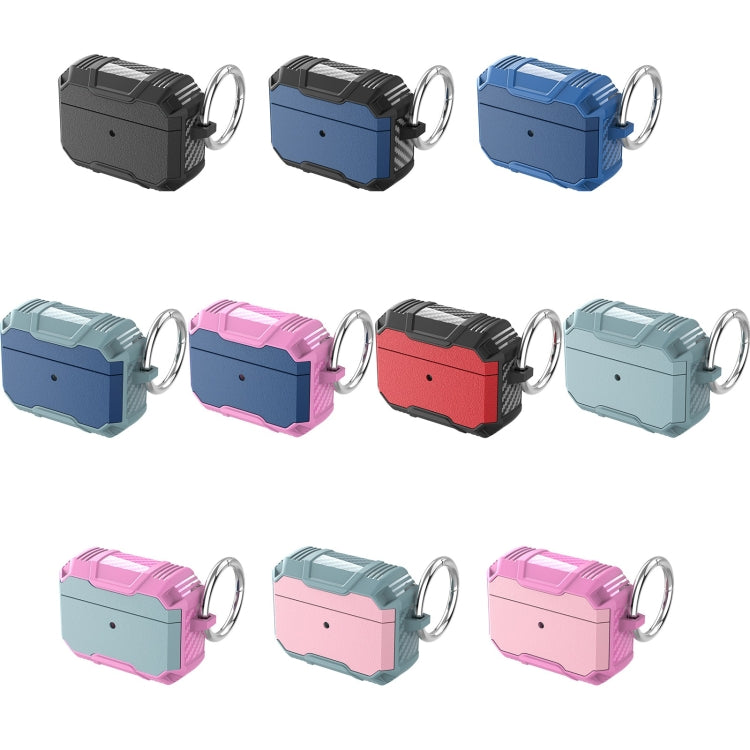 Wireless Earphone TPU + PC Shockproof Case with Hook For AirPods Pro
