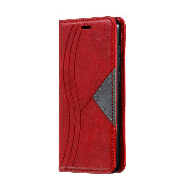 For Huawei P20 Pro / P20 Plus Splicing Color Magnetic Hem Horizontal Flip Leather Case with Holder & Card Slots