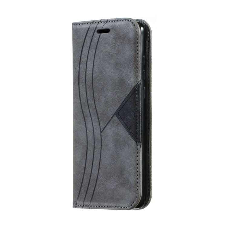 For Huawei P30 Splicing Color Magnetic Hem Horizontal Flip Leather Case with Holder & Card Slots