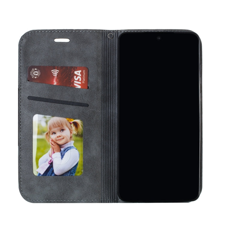 For Huawei P30 Splicing Color Magnetic Hem Horizontal Flip Leather Case with Holder & Card Slots