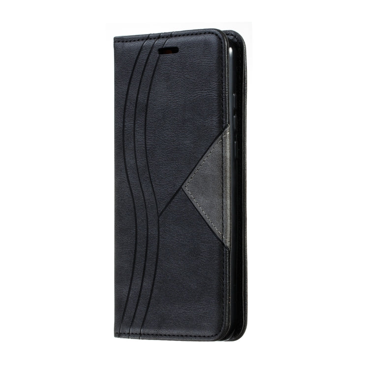 For Huawei P30 Lite / Nova 4e Splicing Color Magnetic Hem Horizontal Flip Leather Case with Holder & Card Slots