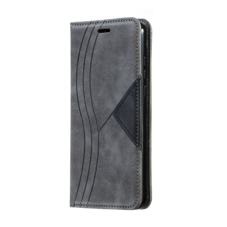 For Huawei P30 Lite / Nova 4e Splicing Color Magnetic Hem Horizontal Flip Leather Case with Holder & Card Slots