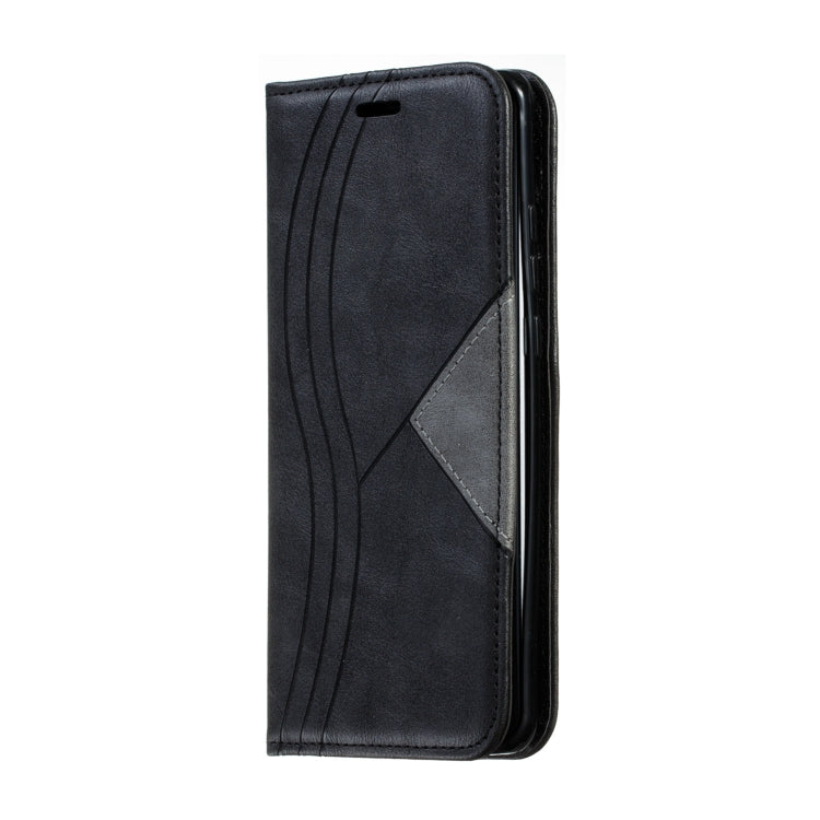 For Huawei P30 Pro Splicing Color Magnetic Hem Horizontal Flip Leather Case with Holder & Card Slots