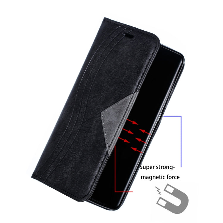 For Huawei P30 Pro Splicing Color Magnetic Hem Horizontal Flip Leather Case with Holder & Card Slots