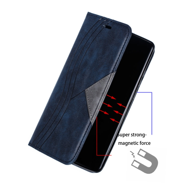 For Huawei P30 Pro Splicing Color Magnetic Hem Horizontal Flip Leather Case with Holder & Card Slots