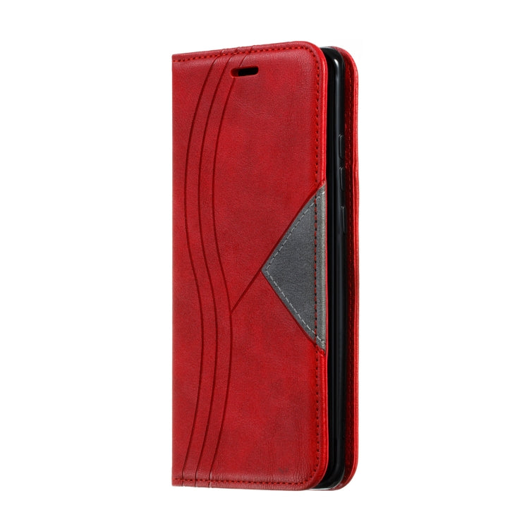 For Huawei P30 Pro Splicing Color Magnetic Hem Horizontal Flip Leather Case with Holder & Card Slots