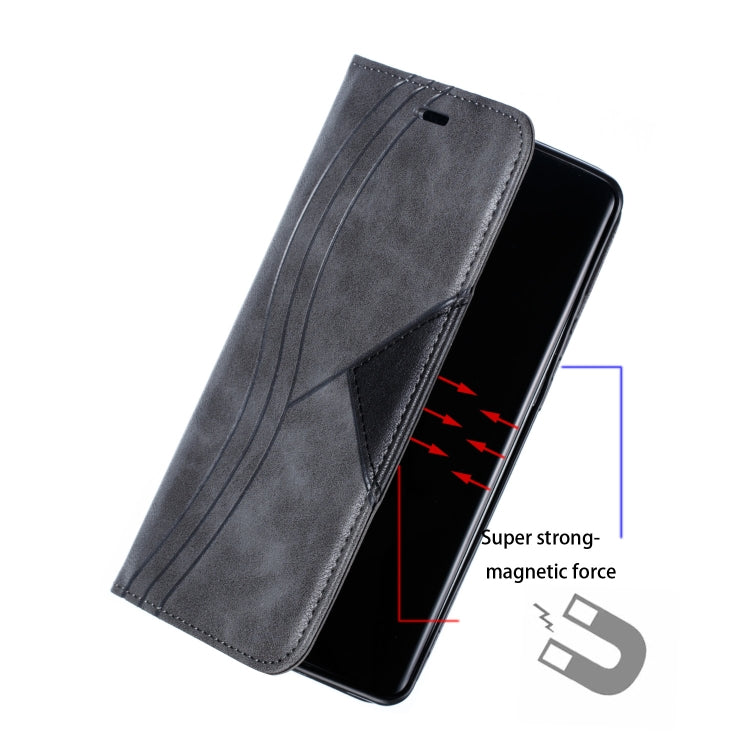 For Huawei P30 Pro Splicing Color Magnetic Hem Horizontal Flip Leather Case with Holder & Card Slots