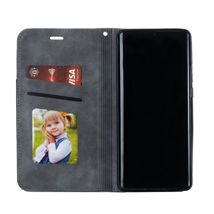 For Huawei P30 Pro Splicing Color Magnetic Hem Horizontal Flip Leather Case with Holder & Card Slots