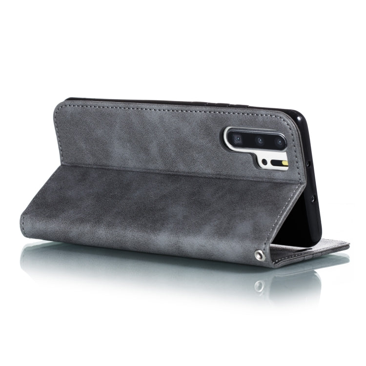 For Huawei P30 Pro Splicing Color Magnetic Hem Horizontal Flip Leather Case with Holder & Card Slots