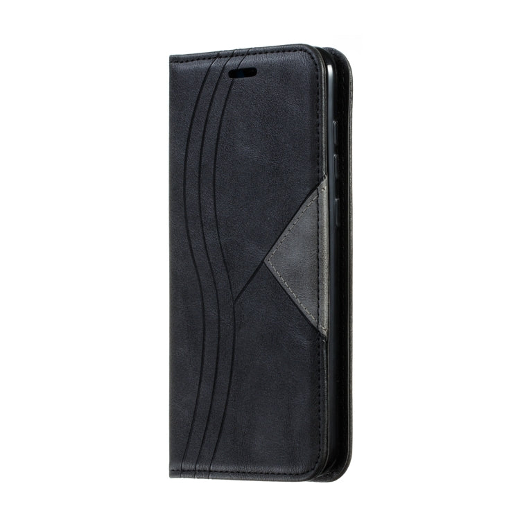 For Huawei Y7 2019 / Enjoy 9 / Y7 Prime 2019 / Y7 Pro 2019 Splicing Color Magnetic Hem Horizontal Flip Leather Case with Holder & Card Slots