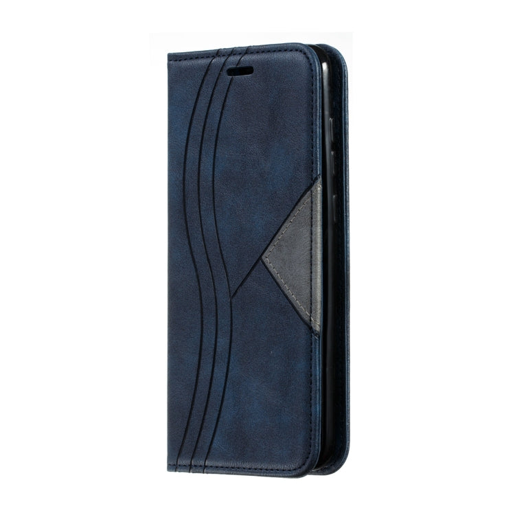 For Huawei Y7 2019 / Enjoy 9 / Y7 Prime 2019 / Y7 Pro 2019 Splicing Color Magnetic Hem Horizontal Flip Leather Case with Holder & Card Slots