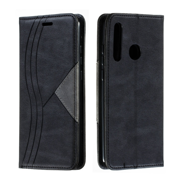 For Huawei Enjoy 9s / P Smart Plus 2019 / Honor 10i / 20i / 20 Lite Splicing Color Magnetic Hem Horizontal Flip Leather Case with Holder & Card Slots
