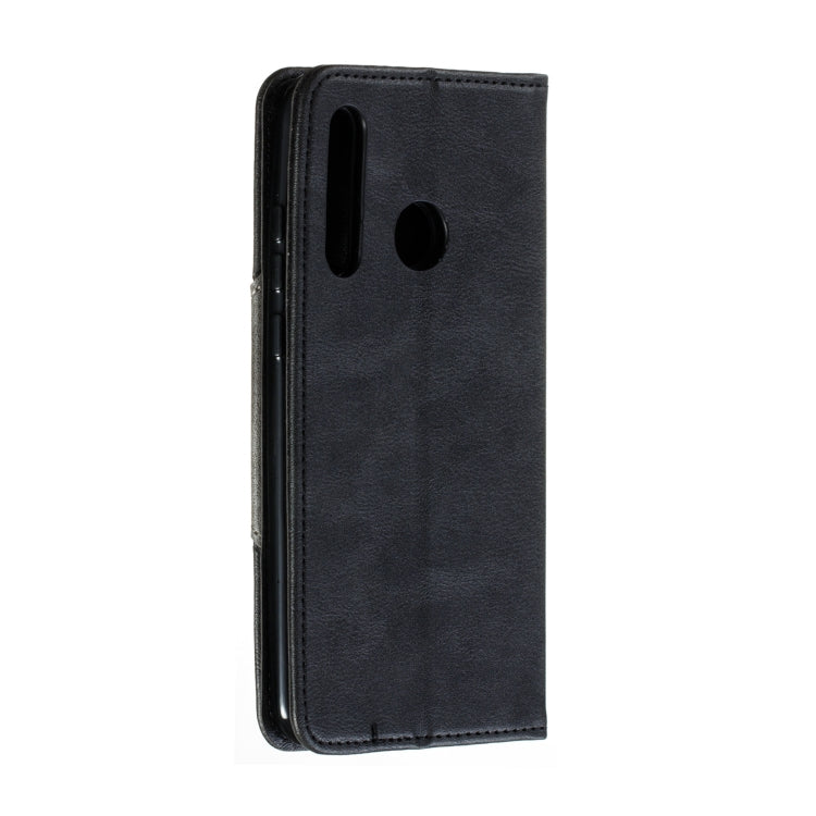 For Huawei Enjoy 9s / P Smart Plus 2019 / Honor 10i / 20i / 20 Lite Splicing Color Magnetic Hem Horizontal Flip Leather Case with Holder & Card Slots