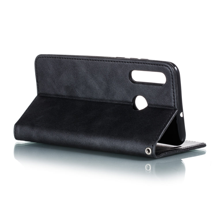 For Huawei Enjoy 9s / P Smart Plus 2019 / Honor 10i / 20i / 20 Lite Splicing Color Magnetic Hem Horizontal Flip Leather Case with Holder & Card Slots