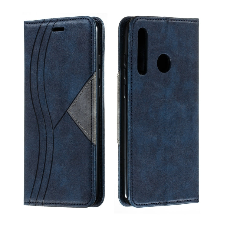 For Huawei Enjoy 9s / P Smart Plus 2019 / Honor 10i / 20i / 20 Lite Splicing Color Magnetic Hem Horizontal Flip Leather Case with Holder & Card Slots