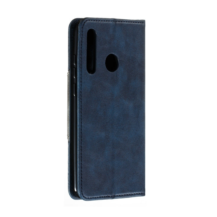 For Huawei Enjoy 9s / P Smart Plus 2019 / Honor 10i / 20i / 20 Lite Splicing Color Magnetic Hem Horizontal Flip Leather Case with Holder & Card Slots