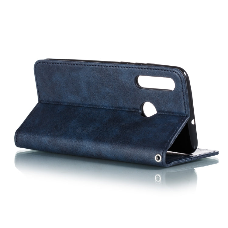 For Huawei Enjoy 9s / P Smart Plus 2019 / Honor 10i / 20i / 20 Lite Splicing Color Magnetic Hem Horizontal Flip Leather Case with Holder & Card Slots