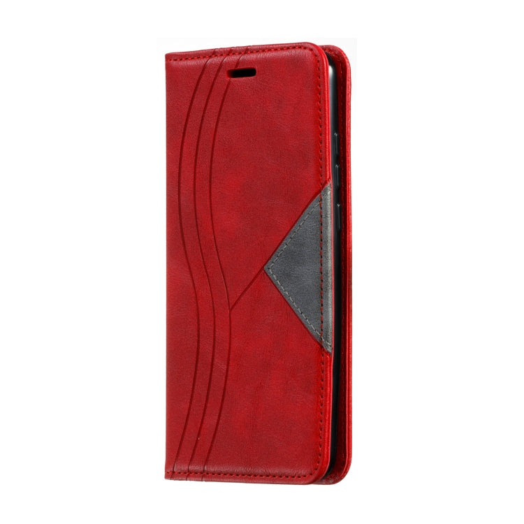 For Huawei Enjoy 9s / P Smart Plus 2019 / Honor 10i / 20i / 20 Lite Splicing Color Magnetic Hem Horizontal Flip Leather Case with Holder & Card Slots