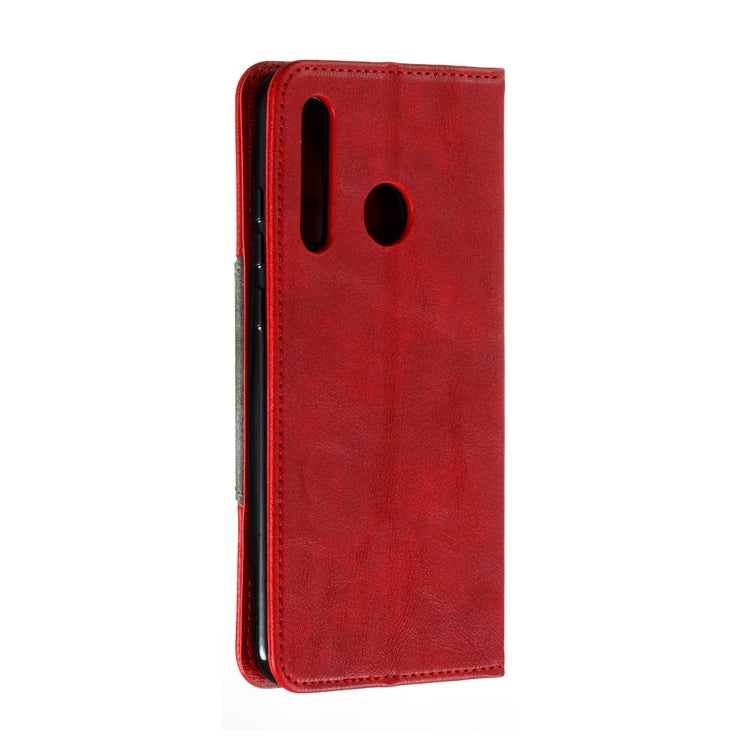 For Huawei Enjoy 9s / P Smart Plus 2019 / Honor 10i / 20i / 20 Lite Splicing Color Magnetic Hem Horizontal Flip Leather Case with Holder & Card Slots