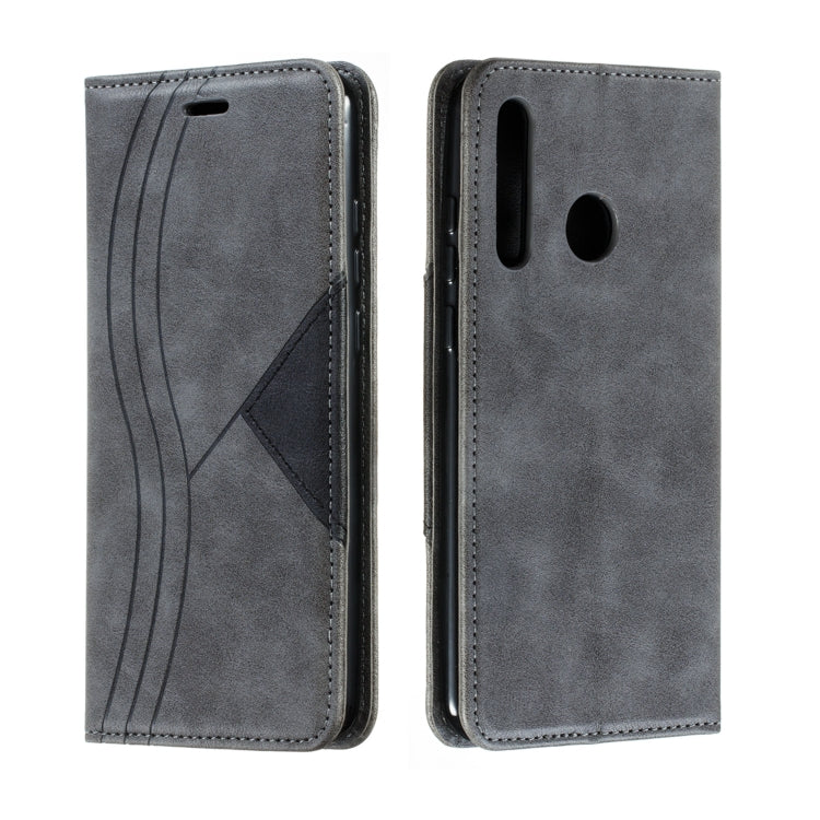 For Huawei Enjoy 9s / P Smart Plus 2019 / Honor 10i / 20i / 20 Lite Splicing Color Magnetic Hem Horizontal Flip Leather Case with Holder & Card Slots