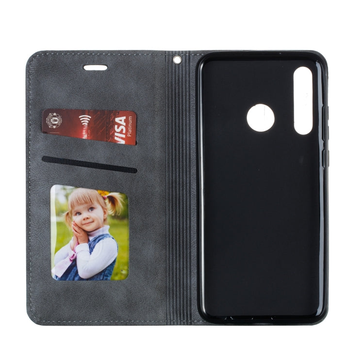 For Huawei Enjoy 9s / P Smart Plus 2019 / Honor 10i / 20i / 20 Lite Splicing Color Magnetic Hem Horizontal Flip Leather Case with Holder & Card Slots