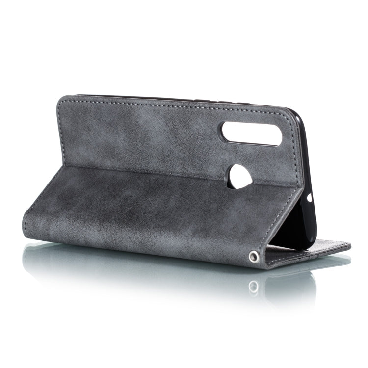 For Huawei Enjoy 9s / P Smart Plus 2019 / Honor 10i / 20i / 20 Lite Splicing Color Magnetic Hem Horizontal Flip Leather Case with Holder & Card Slots