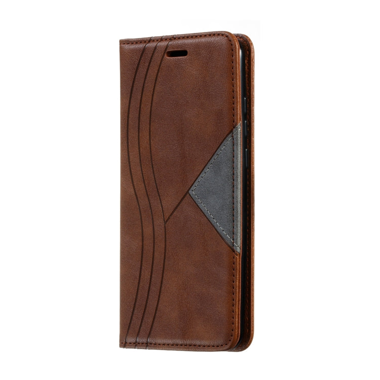 For Huawei Enjoy 9s / P Smart Plus 2019 / Honor 10i / 20i / 20 Lite Splicing Color Magnetic Hem Horizontal Flip Leather Case with Holder & Card Slots