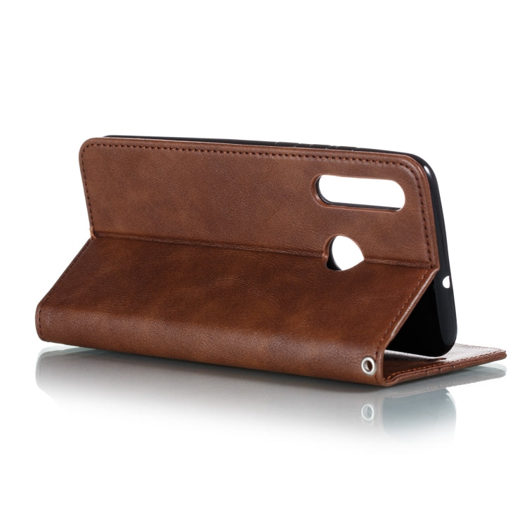 For Huawei Enjoy 9s / P Smart Plus 2019 / Honor 10i / 20i / 20 Lite Splicing Color Magnetic Hem Horizontal Flip Leather Case with Holder & Card Slots