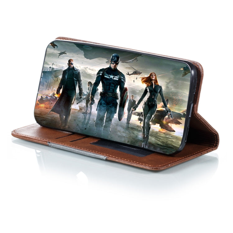 For Huawei Y6 (2019) / Enjoy 9e / Y6 Pro (2019) / Honor Play 8A Splicing Color Magnetic Hem Horizontal Flip Leather Case with Holder & Card Slots