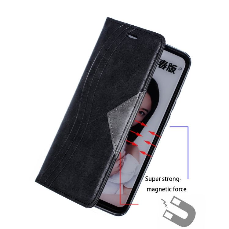 For Huawei Honor 10 Lite / P Smart 2019 / Nova 3 Lite Splicing Color Magnetic Hem Horizontal Flip Leather Case with Holder & Card Slots