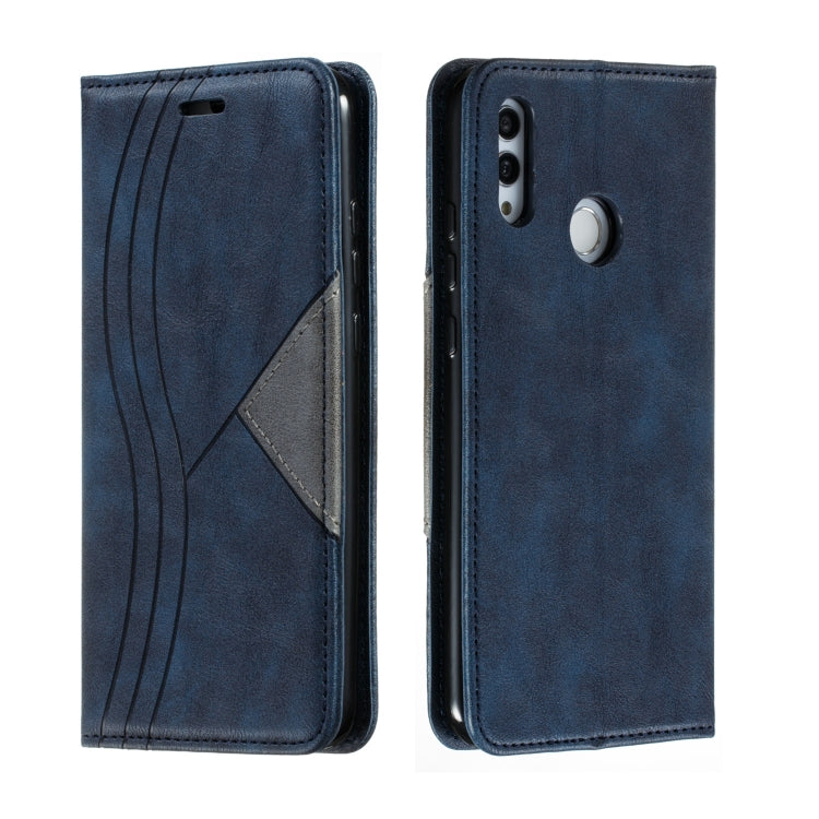 For Huawei Honor 10 Lite / P Smart 2019 / Nova 3 Lite Splicing Color Magnetic Hem Horizontal Flip Leather Case with Holder & Card Slots
