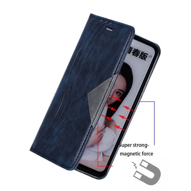 For Huawei Honor 10 Lite / P Smart 2019 / Nova 3 Lite Splicing Color Magnetic Hem Horizontal Flip Leather Case with Holder & Card Slots