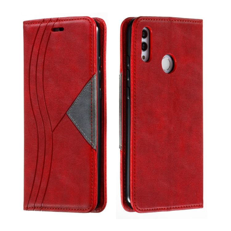 For Huawei Honor 10 Lite / P Smart 2019 / Nova 3 Lite Splicing Color Magnetic Hem Horizontal Flip Leather Case with Holder & Card Slots