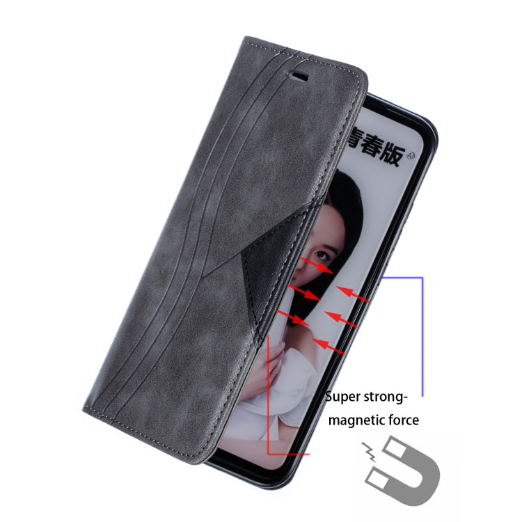 For Huawei Honor 10 Lite / P Smart 2019 / Nova 3 Lite Splicing Color Magnetic Hem Horizontal Flip Leather Case with Holder & Card Slots