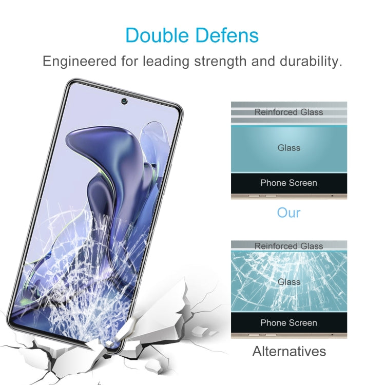 For Xiaomi Mi 11T / 11T Pro 10 PCS 0.26mm 9H 2.5D Tempered Glass Film