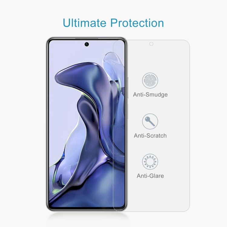 For Xiaomi Mi 11T / 11T Pro 50 PCS 0.26mm 9H 2.5D Tempered Glass Film