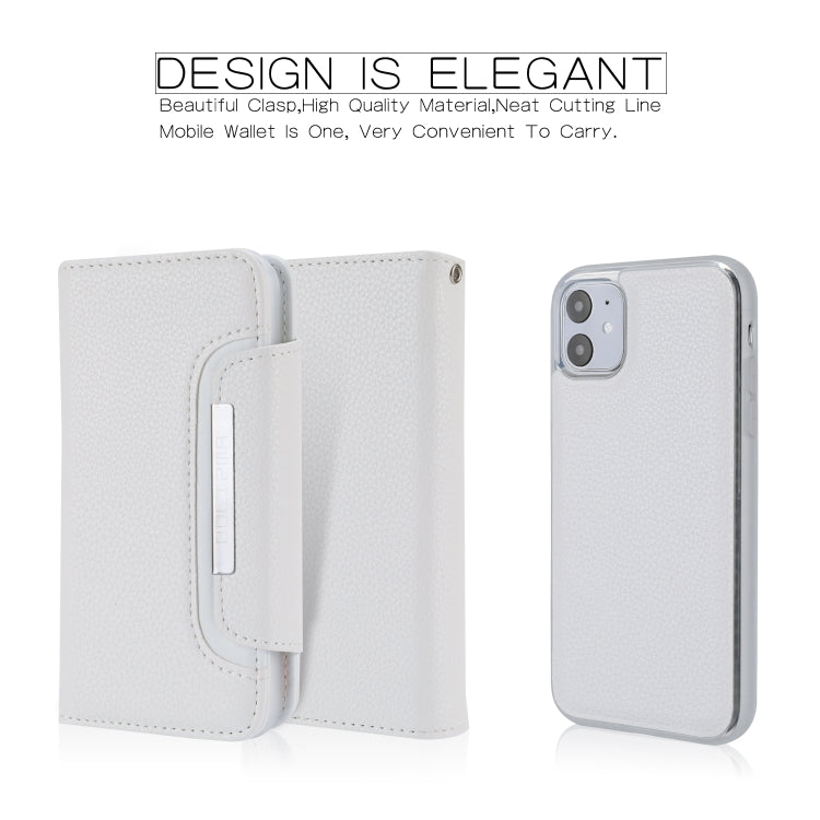 For iPhone 11 Separable Litchi Texture Flip Leather Case with Holder & Card Slot & Wallet