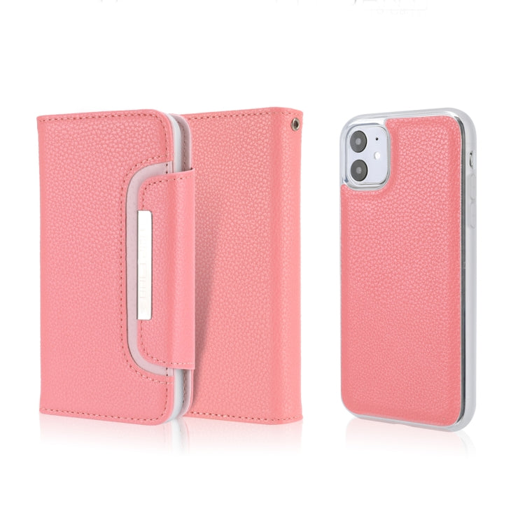 For iPhone 11 Separable Litchi Texture Flip Leather Case with Holder & Card Slot & Wallet