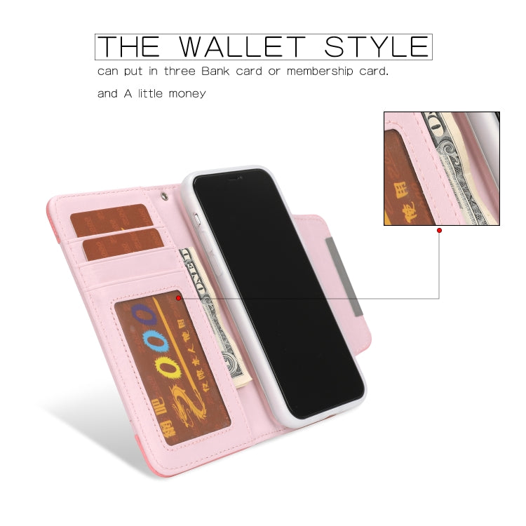 For iPhone 11 Separable Litchi Texture Flip Leather Case with Holder & Card Slot & Wallet