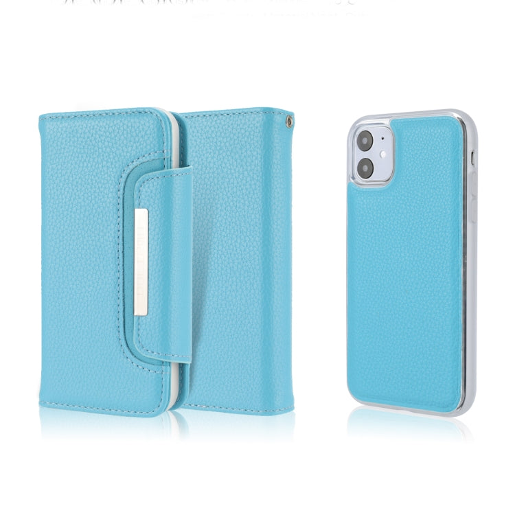 For iPhone 11 Separable Litchi Texture Flip Leather Case with Holder & Card Slot & Wallet