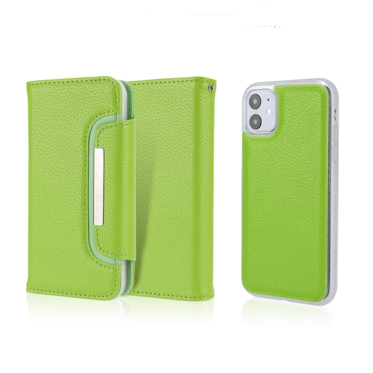 For iPhone 11 Separable Litchi Texture Flip Leather Case with Holder & Card Slot & Wallet