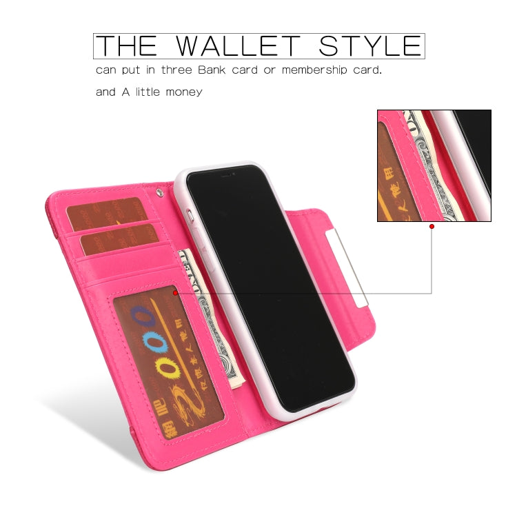 For iPhone 11 Separable Litchi Texture Flip Leather Case with Holder & Card Slot & Wallet