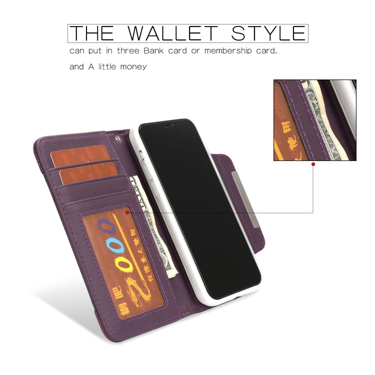 For iPhone 11 Separable Litchi Texture Flip Leather Case with Holder & Card Slot & Wallet