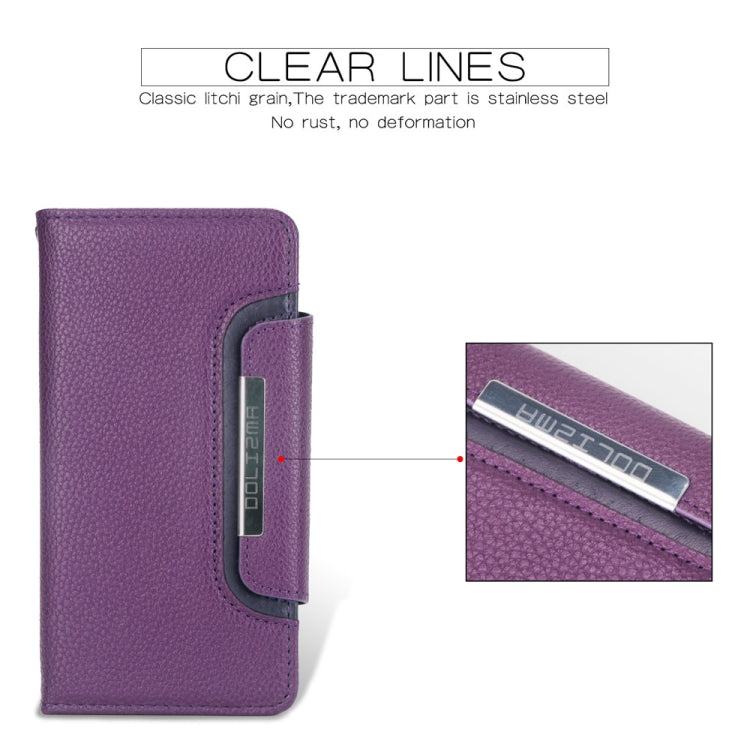 For iPhone 11 Separable Litchi Texture Flip Leather Case with Holder & Card Slot & Wallet