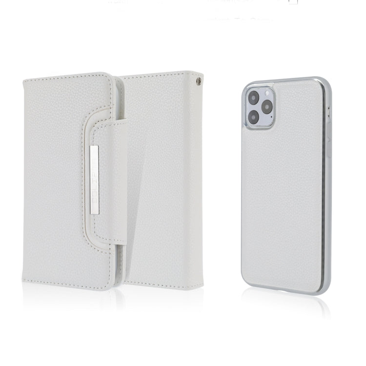 For iPhone 11 Pro Separable Litchi Texture Flip Leather Case with Holder & Card Slot & Wallet