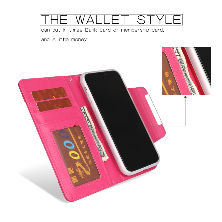 For iPhone 11 Pro Separable Litchi Texture Flip Leather Case with Holder & Card Slot & Wallet